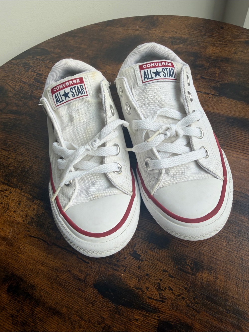 Converse Chuck Taylor All Star Ox White Low Top Kids Sneakers Size 13